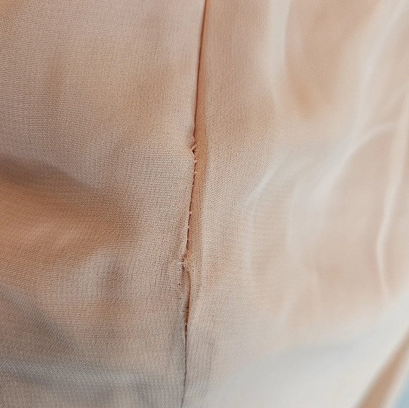 After Six Gown Womens Sz 10R Porcelain Pink Flowy Chiffon Formal Wedding *Read* - Picture 13 of 13